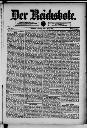 Der Reichsbote vom 05.03.1889