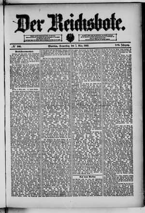 Der Reichsbote on Mar 7, 1889