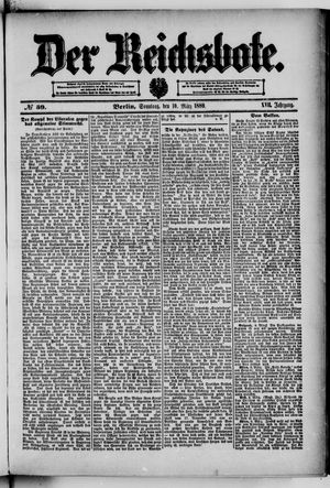 Der Reichsbote vom 10.03.1889