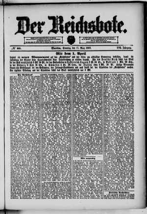 Der Reichsbote vom 17.03.1889