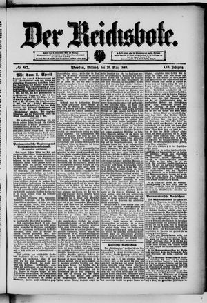 Der Reichsbote on Mar 20, 1889