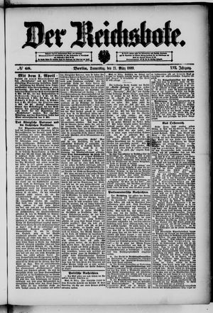 Der Reichsbote on Mar 21, 1889