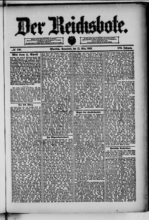 Der Reichsbote vom 23.03.1889
