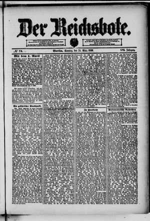 Der Reichsbote on Mar 24, 1889