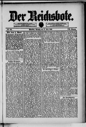 Der Reichsbote vom 27.03.1889
