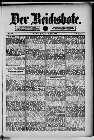 Der Reichsbote vom 29.03.1889
