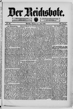Der Reichsbote on Apr 3, 1889