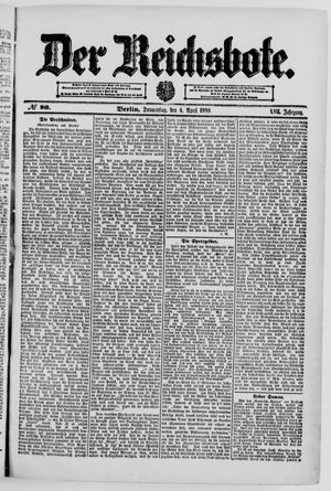 Der Reichsbote on Apr 4, 1889