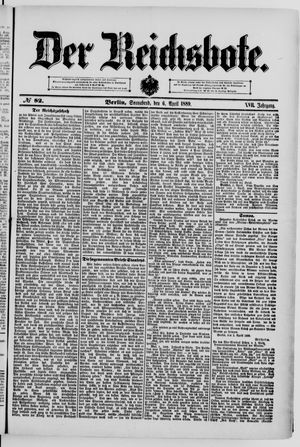 Der Reichsbote vom 06.04.1889