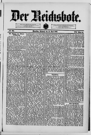 Der Reichsbote on Apr 10, 1889