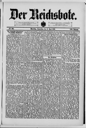 Der Reichsbote on Apr 11, 1889