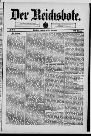 Der Reichsbote vom 16.04.1889
