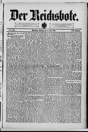 Der Reichsbote vom 12.05.1889