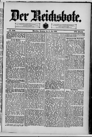 Der Reichsbote on May 19, 1889