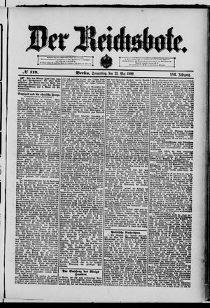 Der Reichsbote vom 23.05.1889