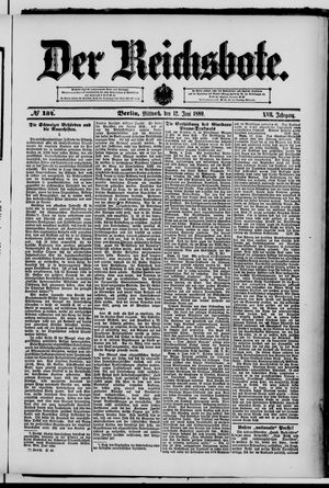 Der Reichsbote vom 12.06.1889