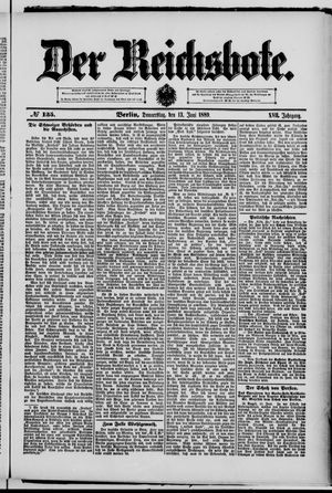 Der Reichsbote on Jun 13, 1889