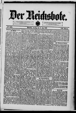 Der Reichsbote vom 18.06.1889