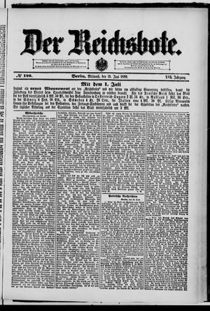 Der Reichsbote on Jun 19, 1889