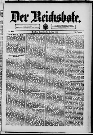 Der Reichsbote vom 20.06.1889