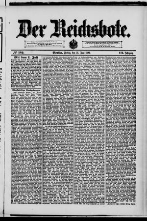 Der Reichsbote vom 21.06.1889