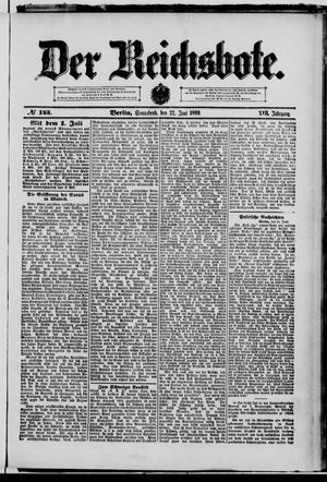 Der Reichsbote on Jun 22, 1889