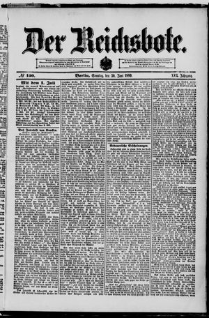 Der Reichsbote vom 30.06.1889
