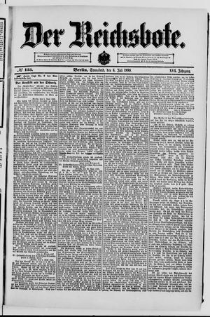 Der Reichsbote vom 06.07.1889