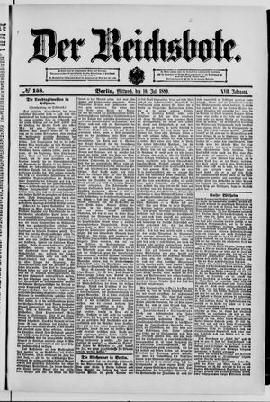 Der Reichsbote vom 10.07.1889
