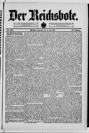 Der Reichsbote on Jul 11, 1889