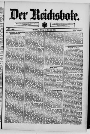Der Reichsbote vom 19.07.1889