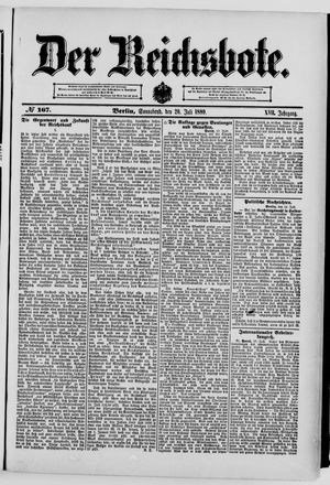 Der Reichsbote on Jul 20, 1889