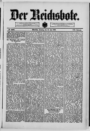 Der Reichsbote vom 23.07.1889