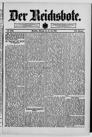 Der Reichsbote vom 24.07.1889