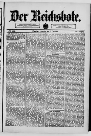 Der Reichsbote on Jul 25, 1889