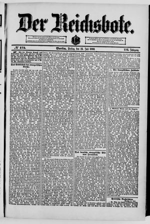 Der Reichsbote on Jul 26, 1889