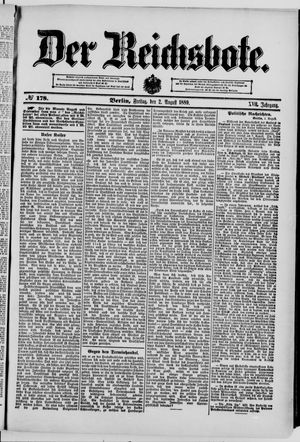 Der Reichsbote on Aug 2, 1889