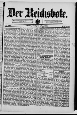 Der Reichsbote vom 04.08.1889
