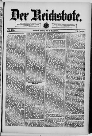 Der Reichsbote on Aug 11, 1889