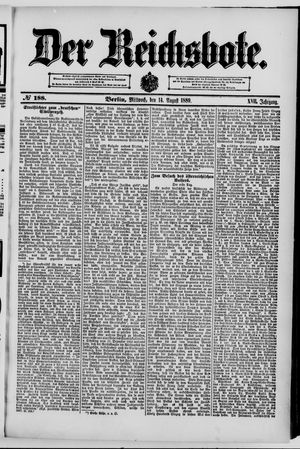 Der Reichsbote vom 14.08.1889