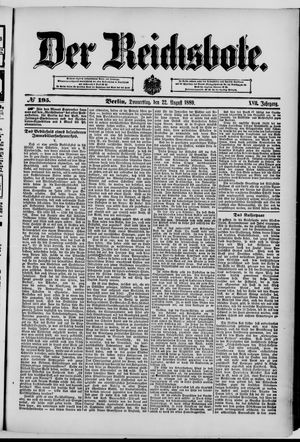 Der Reichsbote on Aug 22, 1889