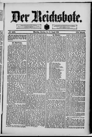 Der Reichsbote vom 27.08.1889