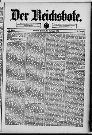 Der Reichsbote vom 28.08.1889