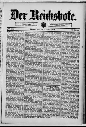 Der Reichsbote vom 13.09.1889