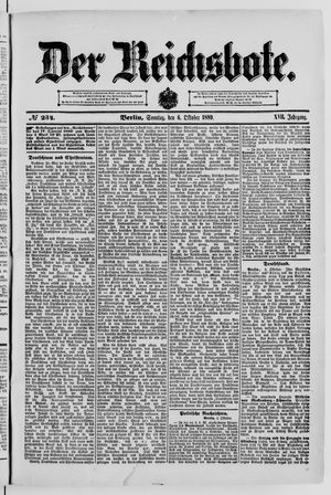 Der Reichsbote vom 06.10.1889