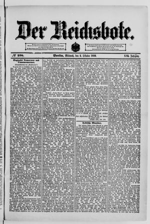 Der Reichsbote vom 09.10.1889