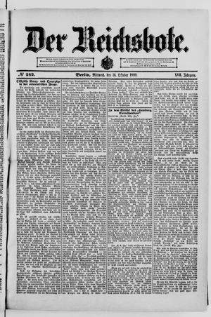 Der Reichsbote vom 16.10.1889