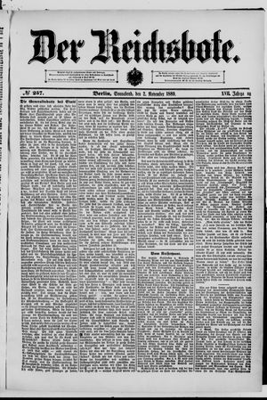 Der Reichsbote vom 02.11.1889