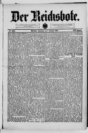 Der Reichsbote vom 09.11.1889