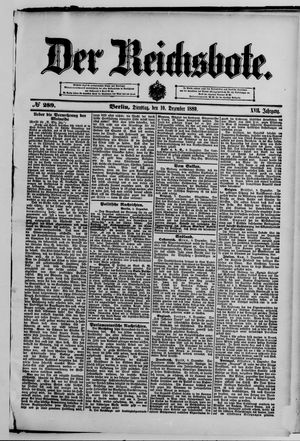 Der Reichsbote vom 10.12.1889